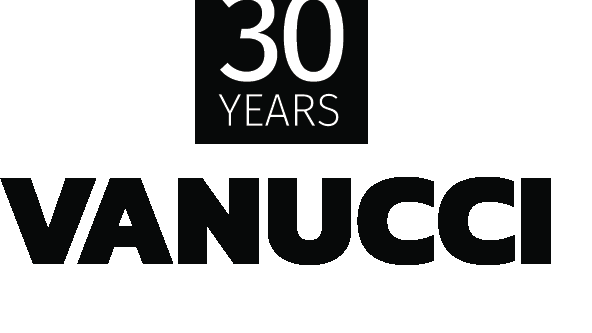 Vanucci 30th anniversary logo.